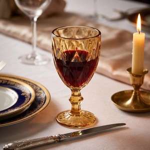 Calici da Vino in Ambra a Basso MOQ (6 Pezzi) Direttamente dalla Fabbrica, con Logo Personalizzato, Taglio Diamantato, Ecologici e Durevoli per Ristoranti e Bar - Product Image 3