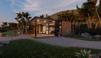 Maisons mobiles au design moderne, maisons de vacances, villas de luxe, ventes directes d'usine
