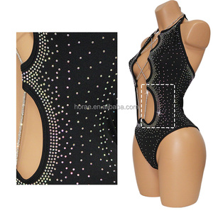 S679 stile ragazza Glitter costumi da bagno e <span class=keywords><strong>Beachwear</strong></span> cristalli strass decorazione Spandex Hot Club decorazione di diamanti da bagno - Product Image 4
