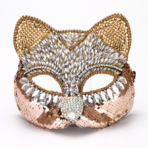 หน้ากากแมวจิ้งจอกครึ่งหน้าระดับไฮเอนด์หน้ากากเวนิส - Product Image 1