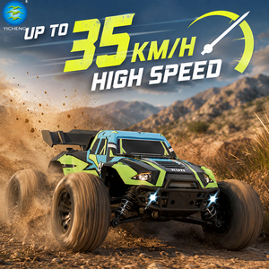 Camioneta Todoterreno RC <span class=keywords><strong>de</strong></span> Alta Velocidad 1:16, Control Remoto 2.4G, Buggy RC Todoterreno con Faros LED, Barra Antivuelco, Auto RC <span class=keywords><strong>de</strong></span> Juguete, Regalo para Niños - Product Image 2