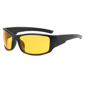 Men's Sports Sunglasses <b>Black</b> PC <b>Frame</b> UV400 Wrap Style Outdoor Cycling Glasses Type 3 Sunshades - Product Image 3