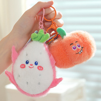 Mignon Légumes Fruits En Peluche Porte-clés Petit Doux Banane Avocat Mangue En Peluche Porte-clés pour Sac Pendentif pour Enfants