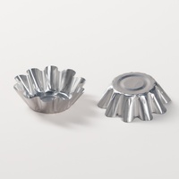Moules en aluminium antiadhésifs pour micro-ondes, en forme de chrysanthème, pour tartelettes aux œufs, avec bordure en forme de tournesol, pour la cuisson