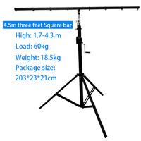 Torre elevadora de truss de 290 kg de capacidad, resistente, de 6 m y 7 m, con cabrestante, para pantallas LED, luces de escenario, altavoces line array y soporte de manivela para altavoces