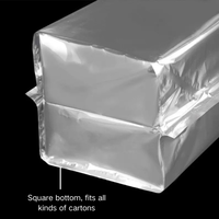 Sachet de thé en aluminium anti-humidité, grand format, à fond carré, avec impression offset, emballage carton