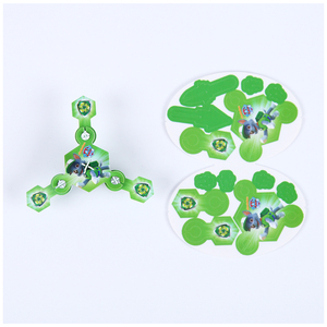 Impresión personalizada PP Shooting Card Regalo promocional Snack Food Children's DIY Plastic Tazo Spinner Card - Product Image 3