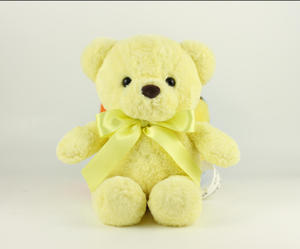 Orsacchiotto di <span class=keywords><strong>Peluche</strong></span> OEM da 8 Pollici Super Morbido Rosa Elegante con Nastro Rosa per Alleviare lo Stress, Imbottito in Cotone PP, per San Valentino - Product Image 5