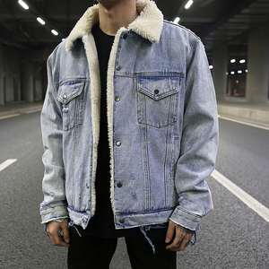 OEM Private Label <strong>Men</strong> Custom Stock Dropshipping Blue Distressed Sharpe <strong>Mens</strong> <strong>Denim</strong> <strong>Jacket</strong> - Product Image 1