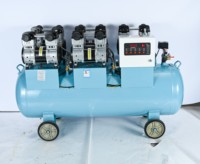 Compresseur d'air industriel à double cylindre à piston, 8Mpa, lubrifié, refroidi par air, 380V, faible bruit, 7.5kw, réservoir de 300L, pompe à air