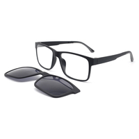 Lunettes de soleil rétro 2-en-1 pour femmes, style œil de chat, polarisées, à clipser sur monture optique, avec protection UV400