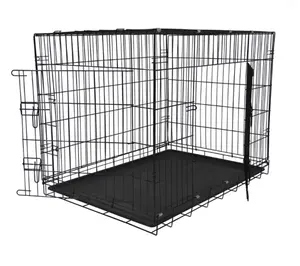 2023 New Hot Sale Portable double door design, square tube reinforcement, the top layer can be placed kennels for dogs pet cages