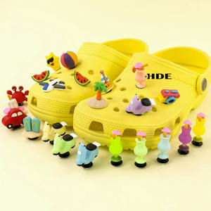 จี้รองเท้ารูปสัตว์การ์ตูน 3 มิติ สำหรับตกแต่งรองเท้า คอลเลคชั่นธีมการพักผ่อนในสวน วัสดุ PVC สำหรับตกแต่งรองเท้าแบบคลิป ใช้ได้กับรองเท้าลำลองและรองเท้าแบบสวม - Product Image 2