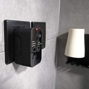British World Travel <strong>Plug</strong> Adapter with <strong>Portable</strong> Phone Charger 2 USB Ports 3A Rated Current Universal Travel <strong>Socket</strong> - Product Image 6