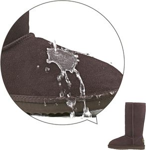 <span class=keywords><strong>Stivali</strong></span> invernali caldi da donna alla caviglia classici in pelle di pecora sintetica vegana <span class=keywords><strong>stivali</strong></span> da neve in Shearling - Product Image 3