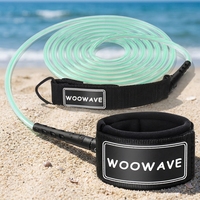 Nouvelle Arrivée Vente Directe d'Usine Laisse Droite pour Planche de Surf, SUP, Bodyboard avec Double Mousquetons en Acier Inoxydable Laisse en TPU