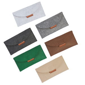 Sac de pochette souple pour lunettes avec logo personnalisé pochette en feutre pour lunettes de soleil - Product Image 2