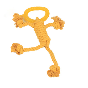 Giocattolo da Masticare per Cani a Forma di Uomo in Corda Colorata, Bastone da Tiro per Esercizio, Vendita Calda - Product Image 1