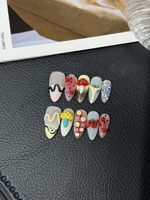 Faux ongles à presser en gel souple préconçus pour la mode, fournitures d'ongles OEM en gros