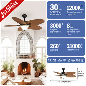 1stshine <span class=keywords><strong>ventilateur</strong></span> de <span class=keywords><strong>plafond</strong></span> lumière 5 ABS fantaisie design pales classique décoratif LED éclairage <span class=keywords><strong>ventilateur</strong></span> de <span class=keywords><strong>plafond</strong></span> avec lumière - Product Image 3