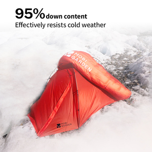 Mobi Garden Cambrian 400G équipement de camping en plein air ultraléger sac de couchage en duvet d'oie blanc Style momie 0 ° C évalué avec tissu <span class=keywords><strong>Kolon</strong></span> - Product Image 5