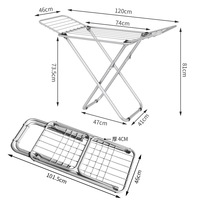 Vente en gros de séchoir à linge pliable intérieur/extérieur Installation gratuite Séchoir à linge pour balcon avec fonction de rangement pour couverture