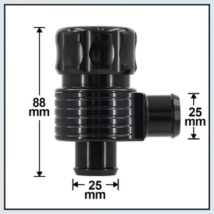 <span class=keywords><strong>Valve</strong></span> de décharge atmosphérique en aluminium automatique universelle 25MM Turbo avec klaxon et tube de prise noire de 25mm pour <span class=keywords><strong>voiture</strong></span> universelle - Product Image 2