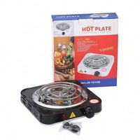 Kompor Kopi Tunggal 1000W Daya Tinggi Portabel untuk Dapur Grosir, Piring Pemanas Listrik Mini, Peralatan Masak Mini