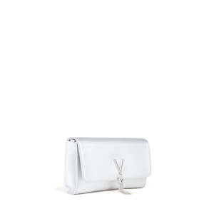 Pochette pour femme avec chaîne en métal argenté et pompon - Product Image 2