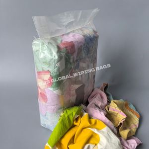 Trapo Industrial Multicolor de 1 Kilo, Trapos de Algodón de Colores con Gran Absorción para Limpiar Agua y Aceite - Product Image 1