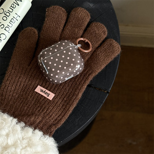 เคสลายจุดกาแฟนมวินเทจสำหรับแอร์พอดโปร 3,ฝาครอบป้องกันสำหรับแอปเปิ้ลแอร์พอด 2/3/4 หูฟังไร้สาย - Product Image 4