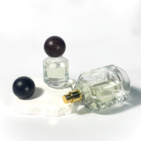 Nouveau design atomiseur vaporisateur parfum bouteille cosmétiques emballage boîte 90ml clair rond vide parfum bouteille