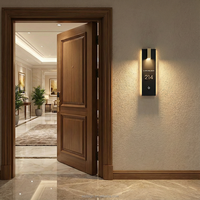 Plaque de porte personnalisée en métal illuminée EZD pour numéro de maison, numéro de chambre d'hôtel, numéro de maison personnalisé
