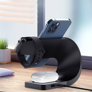 Cargador inalámbrico de carga rápida 4 en 1 de 15W para iPhone 15 13 12 Pro <span class=keywords><strong>Max</strong></span> estación de carga inalámbrica para reloj para <span class=keywords><strong>Airpods</strong></span> Pro - Product Image 4