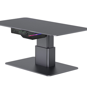 Idock nhà văn phòng Máy tính để bàn có thể điều chỉnh đèn chơi game máy tính LED Monitor Riser đứng với USB Hub - Product Image 1
