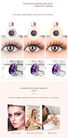 Lampu Selfie LED Ring Light LQ-190 Isi Ulang dengan Lensa Makro 15X untuk Riasan Mata, Ponsel, dan Pencahayaan Fotografi