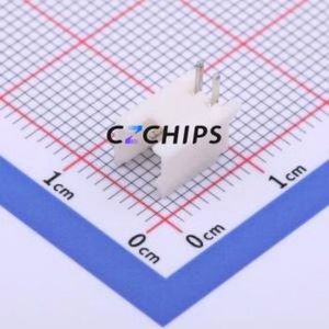 HC-HY-2AW Wire-to-Board Pin Header Bent Lead Through Hole,P=2mm Connector 1x2P 2mm Right Angle Insert HY - Product Image 1