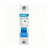 Interruptor Automático Miniatura CHINT NXB-63 6A-63A 1P/2P/3P/4P Tipo C AC230/400V 6kA IP20 CE CB con Certificación UL AC MCB