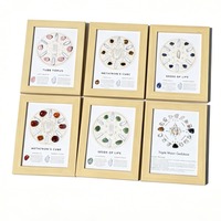 Kit de cadre en grille DIY en cristal poli artisanal, pierres précieuses naturelles, décoration murale de géométrie sacrée, Graines de Vie, Triple Déesse de la Lune