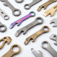 Clé à molette miniature de haute précision, usinée CNC, outil de poche multifonctionnel EDC