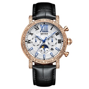 Montre mécanique de luxe pour homme <span class=keywords><strong>2023</strong></span> J094, phase de <span class=keywords><strong>lune</strong></span>, haute qualité, prix de gros usine, design tourbillon - Product Image 1