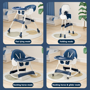 Chaise haute pour bébé, chaise de croissance et balançoire 2 en 1, siège d'apprentissage pour bébé de 0 à 6 ans, chaise de table à manger essentielle - Product Image 4