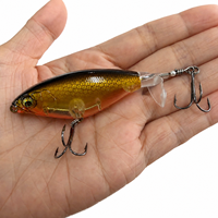 Leurre de pêche de surface LUSHAZER 80mm 90mm avec hélice rotative, leurre dur flottant à bruit de surface pour achigan, brochet, perche, truite