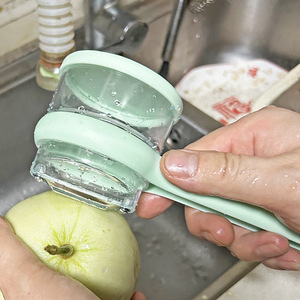 Éplucheur créatif avec boîte de rangement, éplucheur anti-éclaboussures pour fruits et légumes, éplucheur de fruits. - Product Image 1