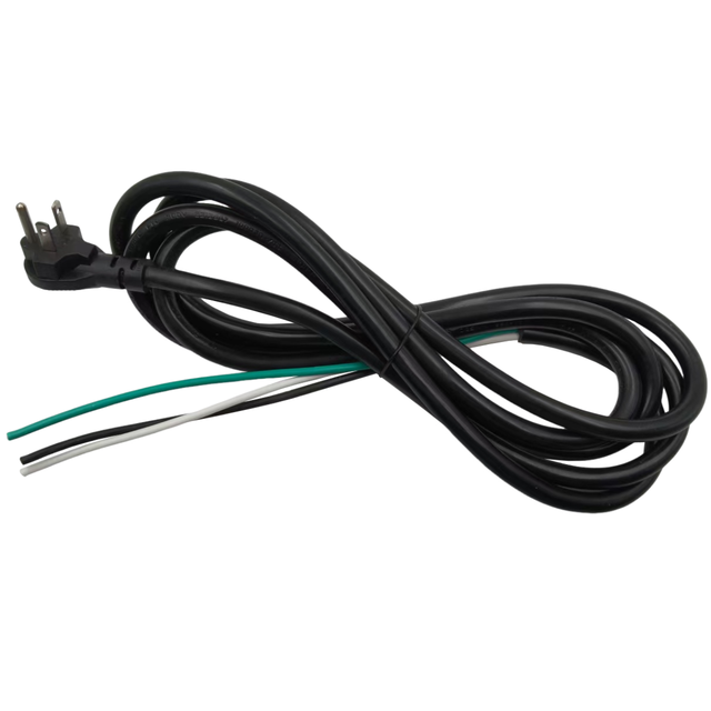 NEMA 6-20P to 3-Wire Stripped End Extension Power Cord, 12AWG SJT 3C Cable, 20A 250V, Heavy-Duty Industrial Grade Power Cable.