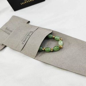 Custom Printed Velvet Jewelry Bag with logo <b>Gift</b> Pouch Earring Bag Mini Faux Suede <b>Envelope</b> Jewelry Packaging Pouch for Jewelry - Product Image 6