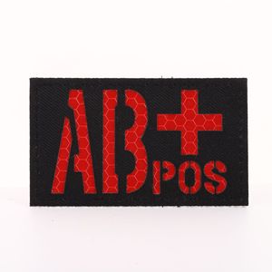 Outdoor First Aid for Velcro Camouflage <b>Series</b> Embroidery Nylon Material for Emergency Reflective <b>Blood</b> Type Vest Patch - Product Image 6