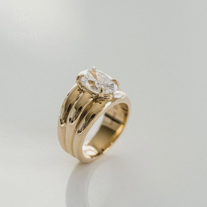 Bague de fiançailles en diamant de laboratoire certifié IGI VVS, sur mesure, en argent 925, diamant de laboratoire CVD, bague solitaire pour femme, bijoux fins - Product Image 2