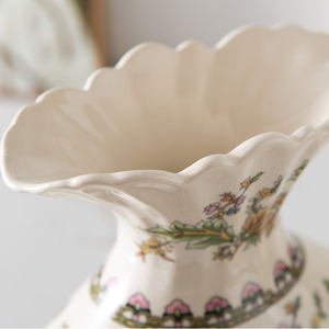 Jarrón de Estilo Europeo para Flores Artificiales, Jarrón de Porcelana y Cerámica Azul y Blanco, Jarrón de Flores Creativo Hecho a Mano para Decoración del Hogar - Product Image 4