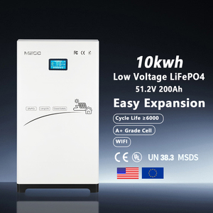 Batterie lithium verticale MECC MECC-51.2-200-2 51.2V 200AH 10KWH, 6000 cycles, BMS intelligent intégré, certifiée usine pour l'énergie solaire - Product Image 1